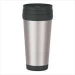 DH5842 16 Oz. Stainless Steel Tumbler With Slide Action Lid, Plastic Inner Liner and Custom Imprint